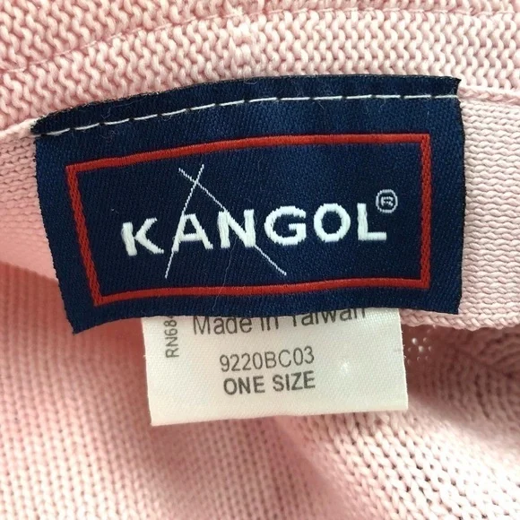 Kangol Tropic Diva Hat Pink Floppy Knit Logo Sun Hat Beach Packable One Size - Picture 4 of 7